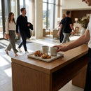 Square Serving Trays – 160mm Lichen – Contemporary Raised Lip – Commercial & Hospitality Use
