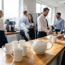 Teapot – 1 Litre – Durable Ceramic | 6 Pack – Commercial Use