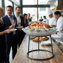 Seafood Tower Stand – Large 195x155mm – Vintage Black Hammered Finish – Restaurant & Home Serveware