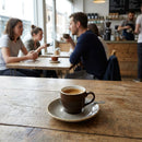 Espresso Saucers – 118mm Peppercorn Grey – Super Vitrified, Hand Painted – Commercial & Hospitality Use