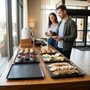 Square Serving Trays – Slate 285mm – Matt Finish, Raised Lip – Commercial Dining