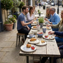 Walled Plates – 160mm – Durable Stoneware | 6 Pack – Commercial Use