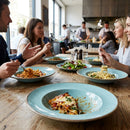 Deep Coupe Plates – 281mm Duck Egg Blue – Super Vitrified Ceramic – Restaurant & Hospitality Use
