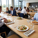 Fluted Coupe Plates – 215mm White – Fine Bone China – Commercial & Fine Dining