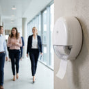 Toilet Roll Dispenser – White – Durable Plastic | Commercial Grade – Indoor Use
