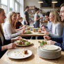Coupe Plates – Taupe 260mm – Durable Ceramic | 12 Pack – Commercial Use