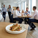 Walled Plates – 157mm – White | Durable Ceramic | Commercial – Indoor/Outdoor
