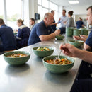 Stonecast Round Coupe Bowls – Samphire Green – Stoneware | 182mm | Commercial Grade – Indoor/Outdoor