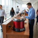 Countertop Induction Soup Kettle – Red – 10.4L Capacity – Energy Efficient Buffet & Catering