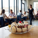 Banana Split Dessert Dishes – 300ml – Durable Glass – Commercial & Home Use