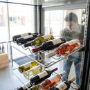 Chrome Middle Wine Shelf – Scalloped Design – Commercial Bar Cooler Accessory