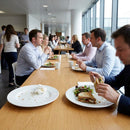 Wide Rimmed Plates – 202mm – White Porcelain | 5mm Thickness | Commercial Grade – Indoor/Outdoor