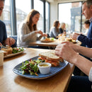 Oblong Plates – 355mm Indigo Blue – Super Vitrified Ceramic – Restaurant & Buffet Use