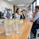 Panelled Cooler Glasses – 470ml – Durable Glass | 12 Pack – Indoor/Outdoor