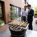 Skewer Rack with 6 Skewers – Stainless Steel – Durable | High Load Capacity – Indoor/Outdoor