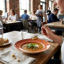 Wide Rim Round Bowls – 239mm Spiced Orange – Hand-Glazed Ceramic – Commercial & Restaurant Use