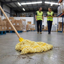 Deck Mop Head – Yellow Stripe – 200g | Cotton Blend | Commercial Grade – Indoor/Outdoor
