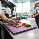 High Density Antibacterial Chopping Board – 450x305x10mm Purple – HDPE – Allergen Control Kitchen Use