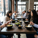 Stoneware Rice Bowls – Ebony 100mm – Unique Active Glaze – Rustic & Commercial Use