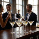 Martini Glasses – 300ml – Textured Glass, Set of 6 – Cocktail Bar & Restaurant Use