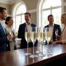 Vintage Champagne Flutes – 220ml – Lead-Free Crystal Glass – Sparkling Wine & Prosecco