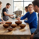 Ripple Snack Bowls – 120mm – Brown – Embossed Porcelain – Event & Tabletop Dining
