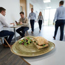 Triangle Plates – Green – Stoneware | 192mm | Commercial Grade – Indoor/Outdoor