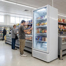 Glass Door Display Freezer – White – 365Ltr | Glass | Commercial Grade – Indoor/Commercial