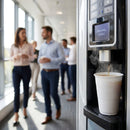 White Tall Polystyrene Plastic Vending Cup – 250ml – Disposable – Commercial Beverage Service