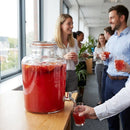 Glass Punch Barrel Drinks Dispenser – 8.5L – Clear Glass – Parties & Events
