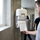 Toilet Paper Dispenser – White – Coreless Design | Durable Plastic | Commercial Grade – Indoor