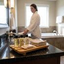 Wooden Amenities Tray – 180mm – Slatted Wood | Lightweight | Commercial – Hotel Use