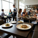 Coupe Plates – 152mm – Charcoal Dapple | Durable Stoneware | Commercial Use – Indoor