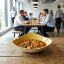 Triangular Bowls – 185mm Mustard – Stonecast | Durable | Commercial – Indoor/Outdoor