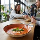 Round Bowls – 235mm Spiced Orange – Ceramic Tableware – Commercial & Restaurant Use