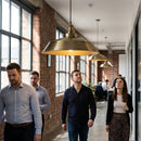 Step Pendant Light – 410mm – Brass | Industrial Design – Indoor Lighting
