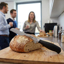 Bread Knife – Black 20cm – High-Carbon Steel, Soft Grip Handle – Commercial & Home Kitchen