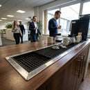 Rubber Bar Mat – 600 x 100mm – Rubber | Stainless Steel Frame – Commercial | Indoor