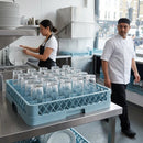 Glass Rack with 49 Compartments – Holds Glasses up to 77mm Diameter – Extendable & Stackable – Commercial Use