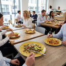 Stonecast Round Coupe Plates – 220mm Mustard Seed Yellow – Stoneware | 6mm Thickness | Commercial – Indoor