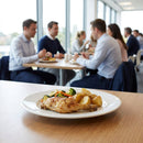 Winged Plates – 230mm White – Durable Porcelain – Commercial Tableware