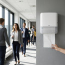 Hand Towel Roll Dispenser – White – Durable Plastic | Commercial Grade – Indoor Use