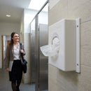 Sanitary Bag Dispenser – White – Durable Plastic | Lightweight | Commercial Use – Indoor