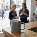 Straight-Sided Mugs – Grey 340ml – Vitrified Porcelain – Commercial Use