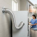 Tumble Dryer Vent Kit – 110mm – Extendable Aluminum Hose with Jubilee Clips – Domestic Appliance Installation