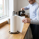 Kitchen Roll Holder – Black – Sturdy Matt Steel – Home & Commercial Kitchen
