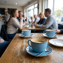 Cappuccino Saucers – 118mm Blue – Durable Ceramic – Commercial Use