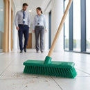 Soft Hygiene Broom Head – 12 Inch Green – Soft Bristles – Commercial Cleaning