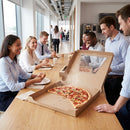 Half Pizza Box – Leak-Proof Corrugated PET Lined Board – Microwave & Oven Safe – Food Service & Takeaway