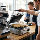 Electric Single Panini Grill – Stainless Steel – Adjustable Thermostat – Commercial Kitchen